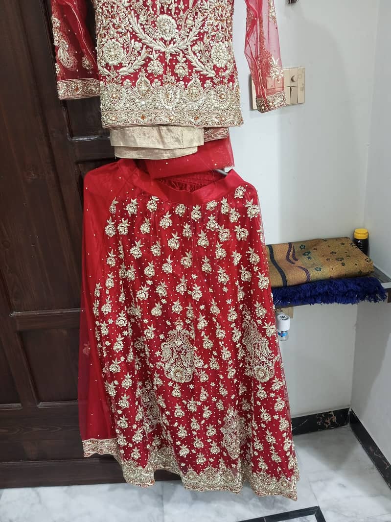 Red Classic Lehnga Set with dupatta | Bridal Barat Lehnga | Dress 2