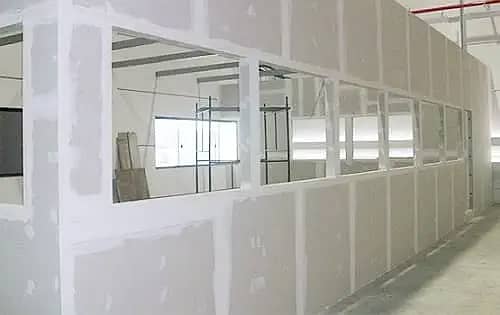 GYPSUM BOARD DRYWALL, GLASS PARTITION, OFFICE PARTITION, FALSE CEILIN 11