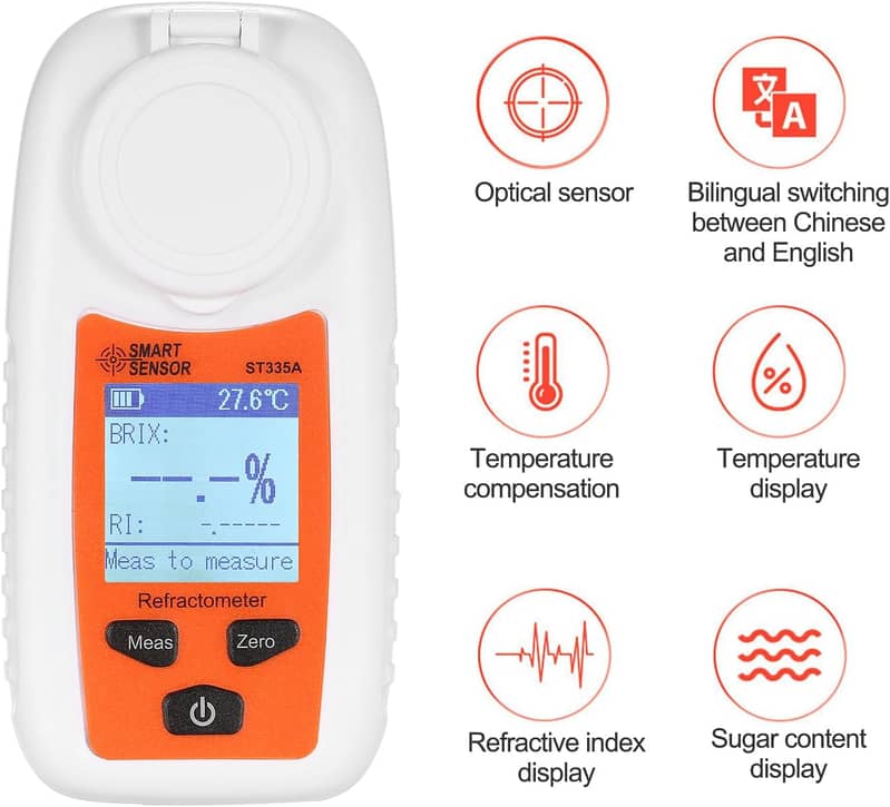 Smart Sensor ST335A Digital Portable Refractometer | Brix Meter 1