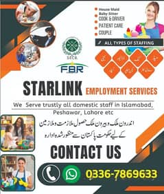 Baby Sitter , Baby Care , Patient Care , Babysitter, House maids, Cook