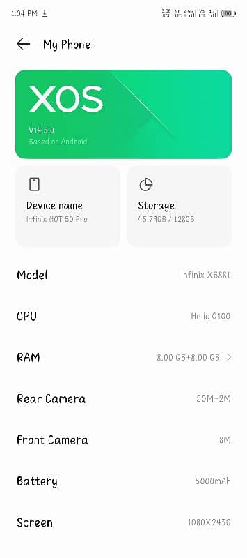 Infinix hot 50 pro 1