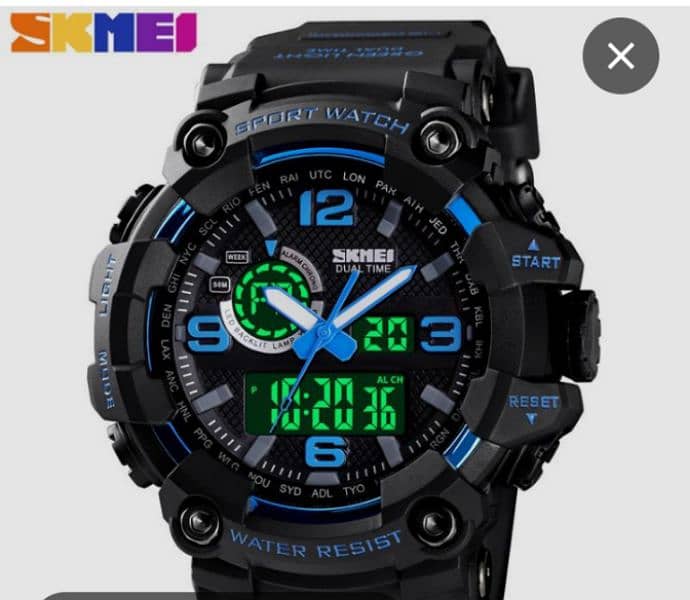 skmei sports watch argent sale 0