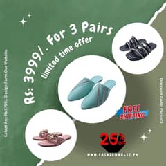 Chappals | Sandals | Banto | Rs: 3999/. For 3 Pairs With Free Delivery