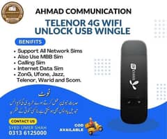 New Telenor 4G Wifi Wingle Device.