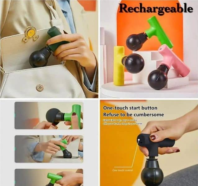 Mini Massage Gun with Smart Chip & 8 Massage Modes 3