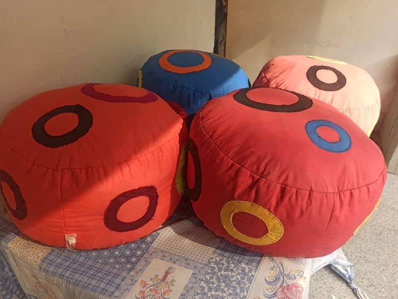 Bean Bags Sofa for Kids | Round Bean Bags Stool 0