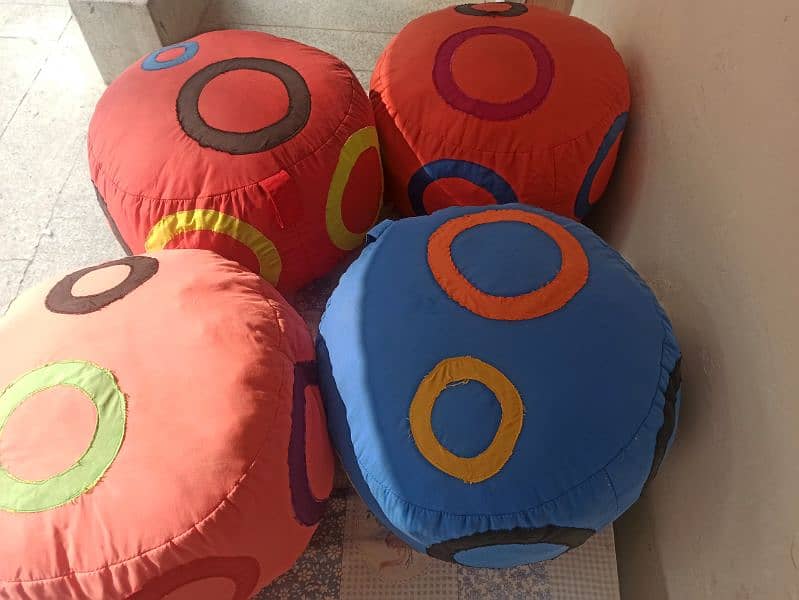 Bean Bags Sofa for Kids | Round Bean Bags Stool 4