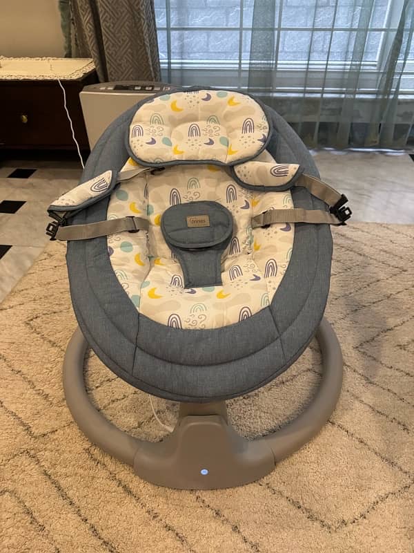 Tinnies auto baby swing/rocker - blue 1