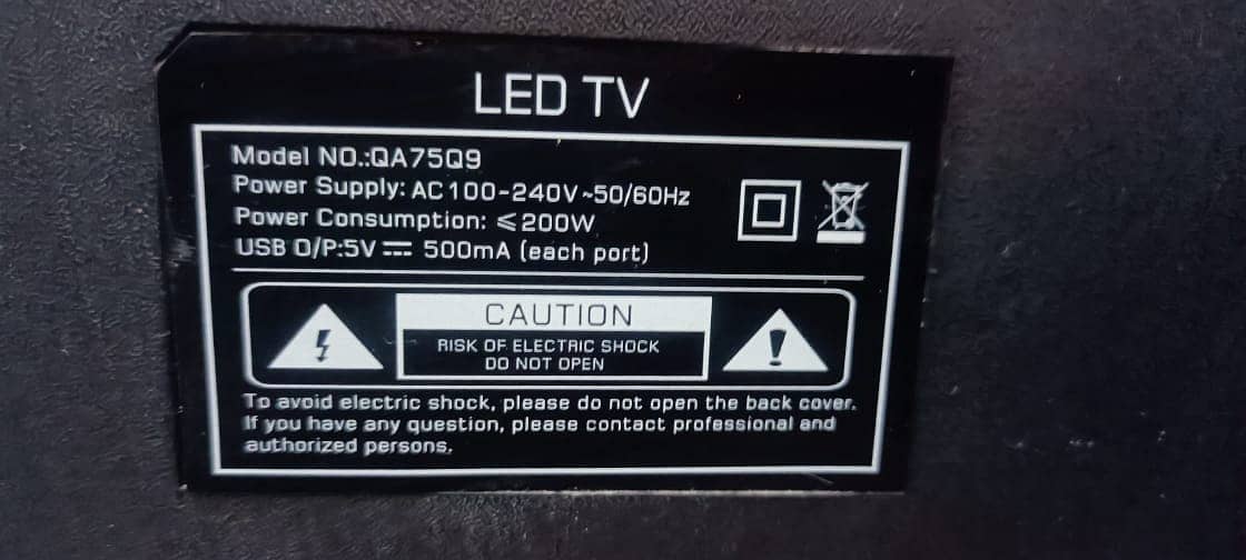 LED Smart TV 72 Inch Model QA75Q9 Home used for Sale 7