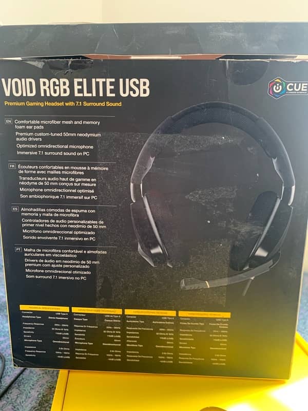 Corsair Void RGB Elite USB Headphones 7.1 Surround Sound 5