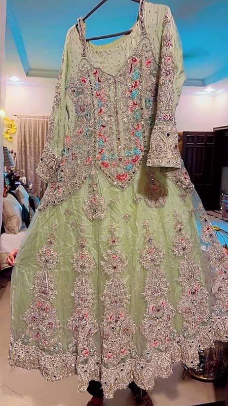 walima dress weared only once heavy duppata 2