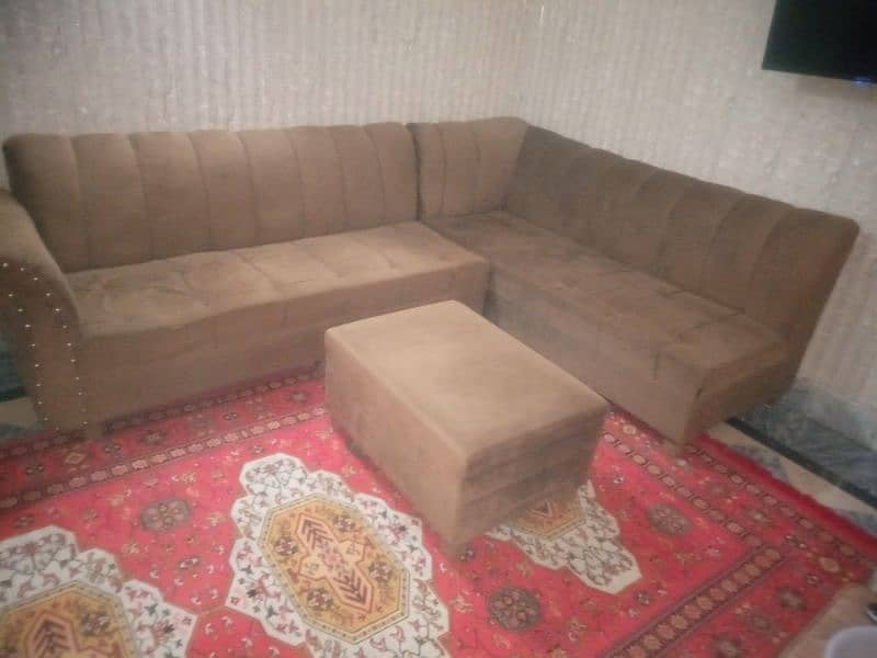 L shape sofa set 4