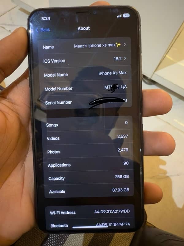 iPhone XS Max 256gb pta approved 4