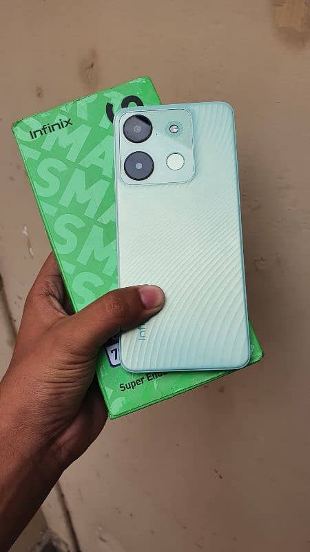 Infinix Smart 7 With Box 4+3gb Ram / 64gb Storage 0