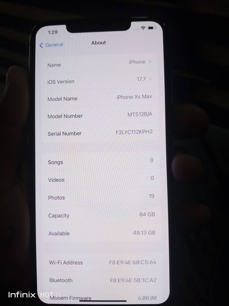 I phone X max 10/10 condition Battery health 100 non pta Non Active 0