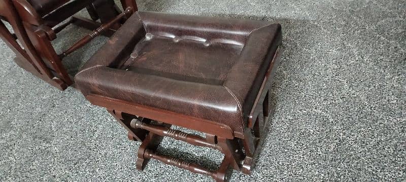 Rocking chair with Leg rest 2