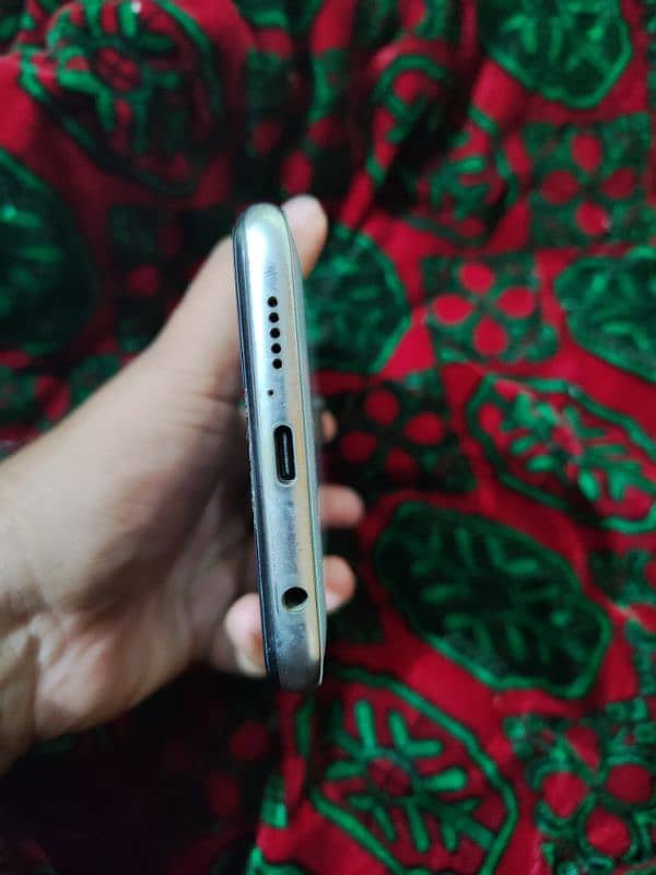 redmi note 9s white only back change and charger jack condition 90% 3