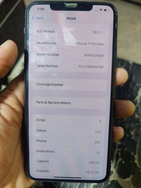 I phone 11 pro max Non PTA 256/GB Factory unlocked with Box 3