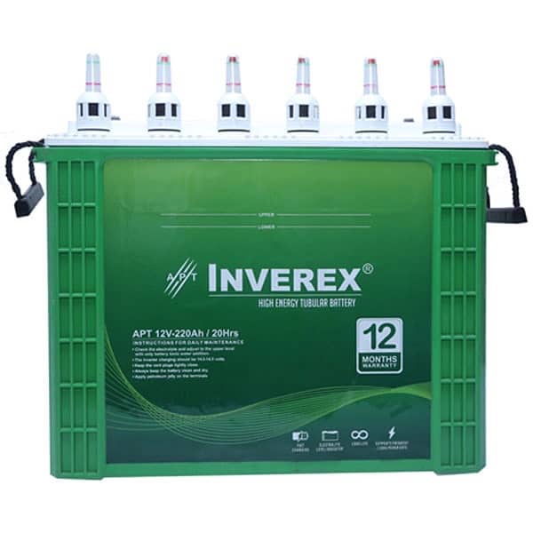 Inverex Tall Tubular 12V-220Ah Battery 0