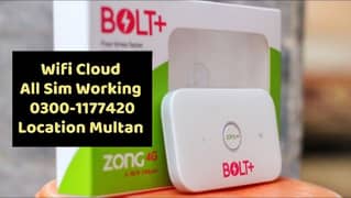 Zong Bolt Wifi, Unlocked