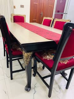 6 seater dining table