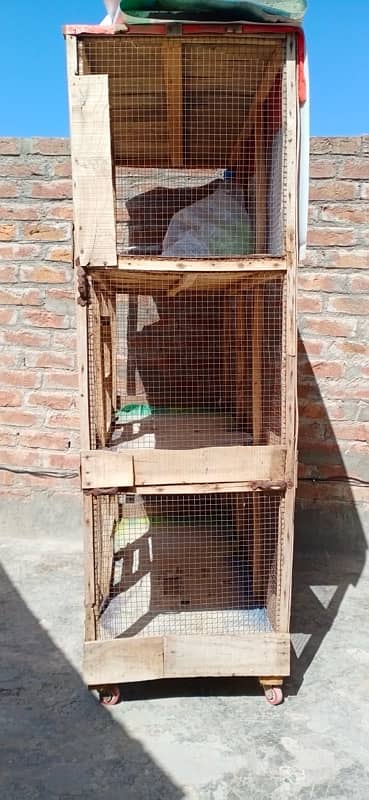 Three portion cage with tyres 4