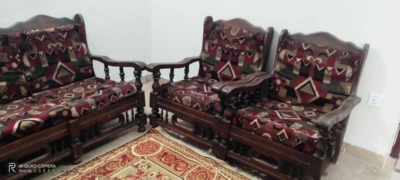 5 seater wooden sofa 1