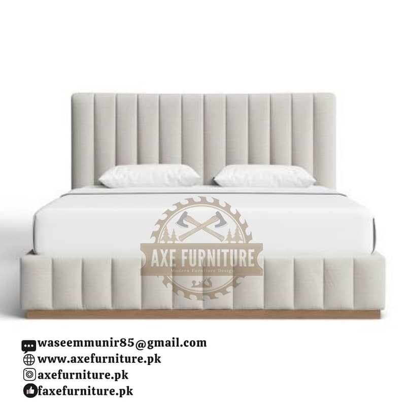 luxury bed/wooden bed set/single bed/double bed/side tables/dressing 2