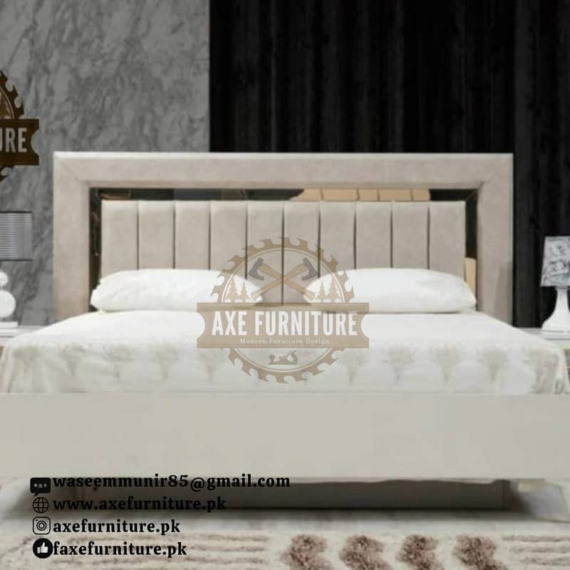 luxury bed/wooden bed set/single bed/double bed/side tables/dressing 12