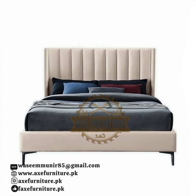 king size bed set/side tables/bed dressing table/luxury bed/single be 5