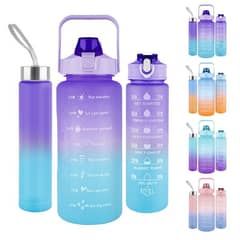 Wholesale 3-Pack Motivational Water Bottles