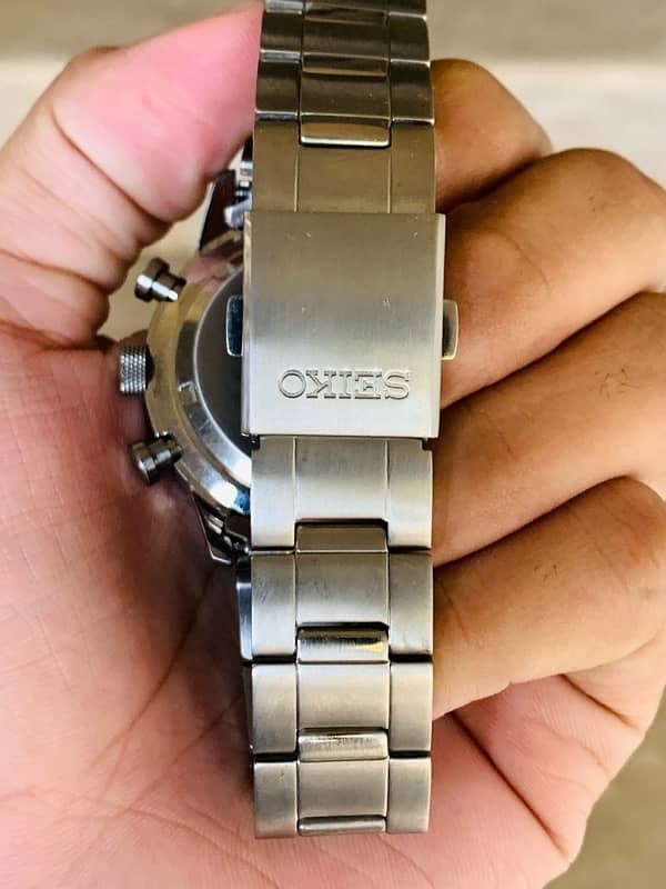 Seiko SSB387P1 Men's Watch Quartz Titanium With Stainless Steel Strap 5