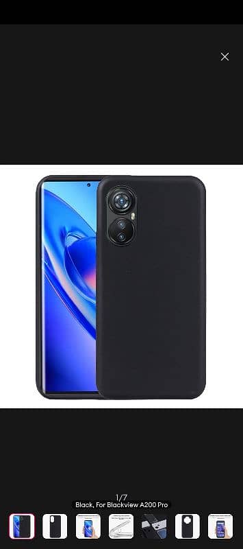 spare edge 20pro back case || Black view A200 pro case 0