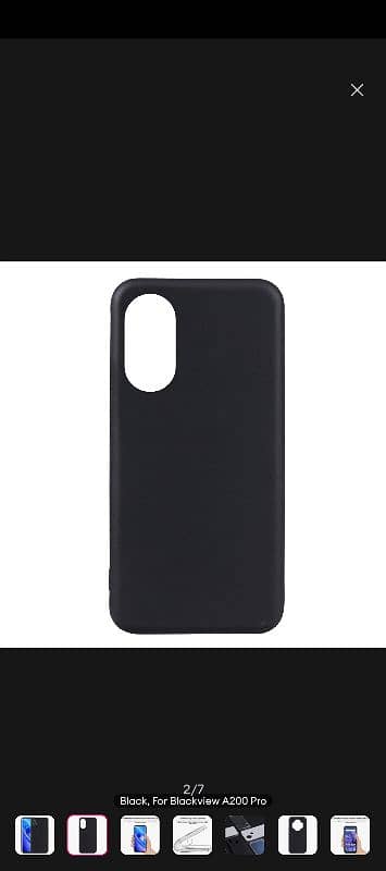 spare edge 20pro back case || Black view A200 pro case 1