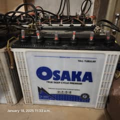 used 8 batteries osaka tall tubular 1800 model