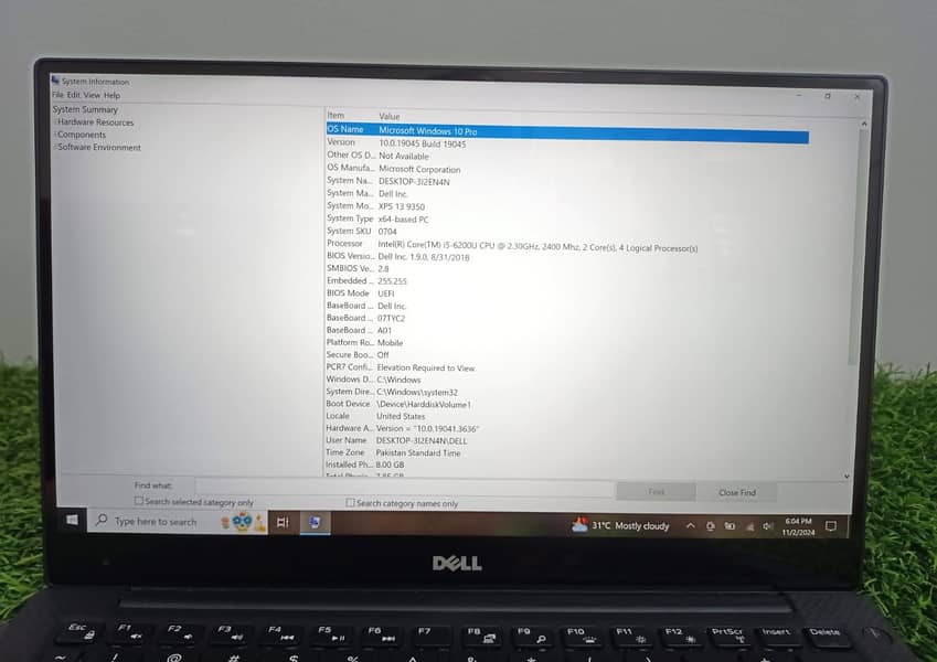 DELL XPS 13 9350 4K 7