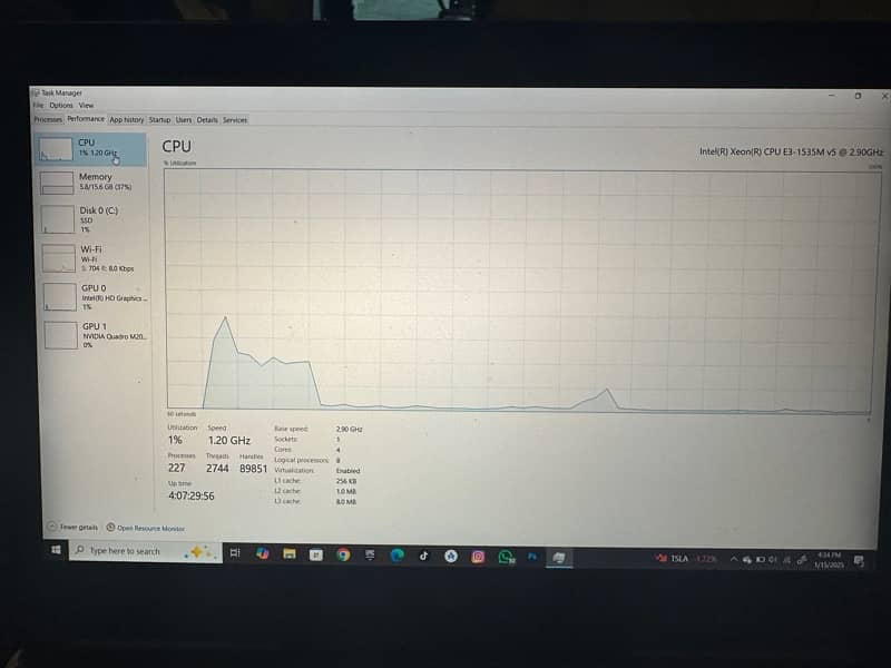 DELL PRECISION 7510 , 4K DISPLAY , 4GB nvidea GRAPHIC CARD , 4