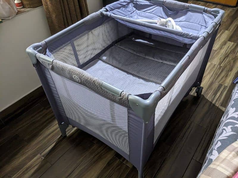 Tinnies Cot and Playpen 1