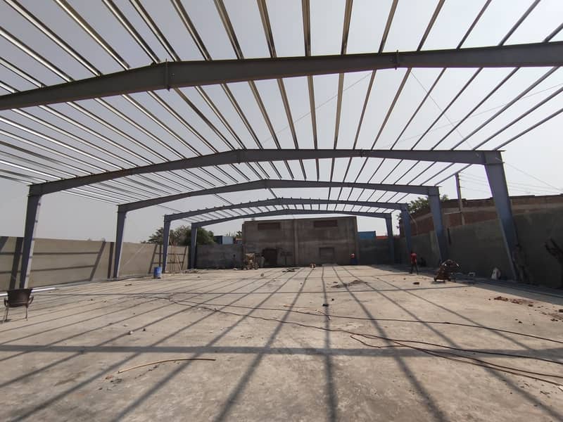 Industrial Shed / Per-Febricated steel structure /parking dairy shed 1