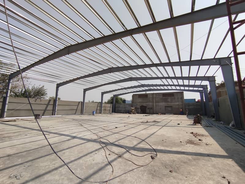 Industrial Shed / Per-Febricated steel structure /parking dairy shed 5