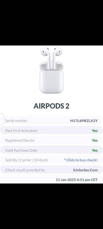 Apple Airpod generation 2 Original 7