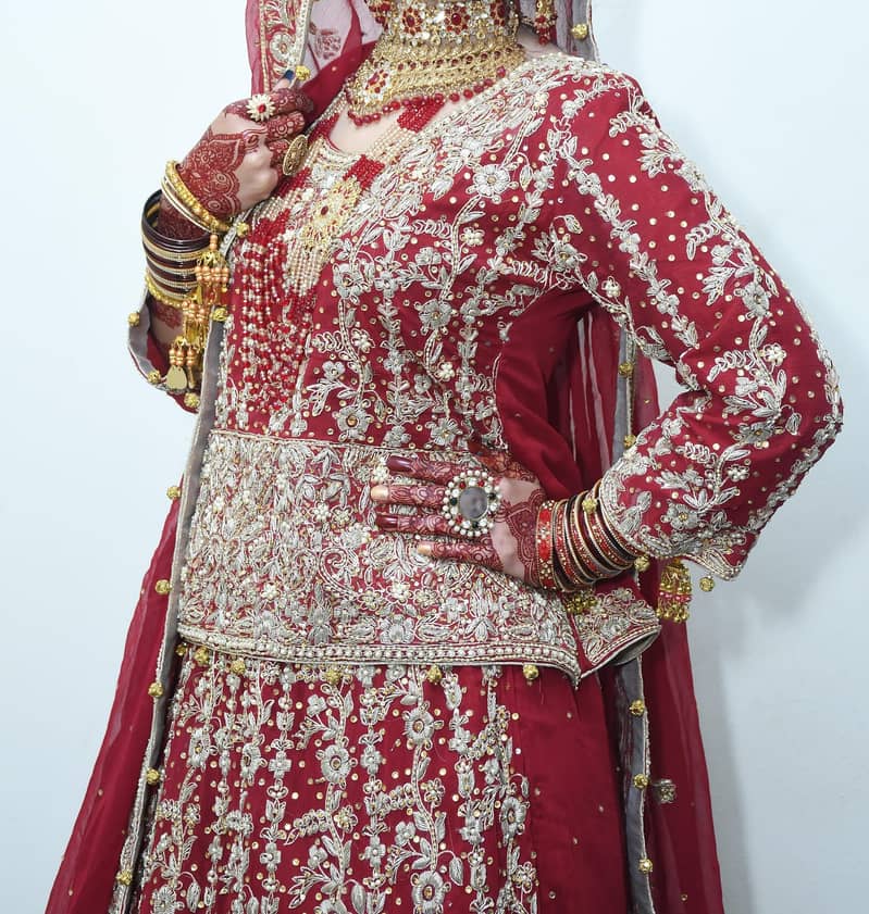 *Bridal lehenga | ready to wear | Deziner lehenga | Red lehenga* 7