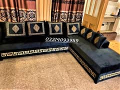 L shape sofa VIP Molty foam with cushions