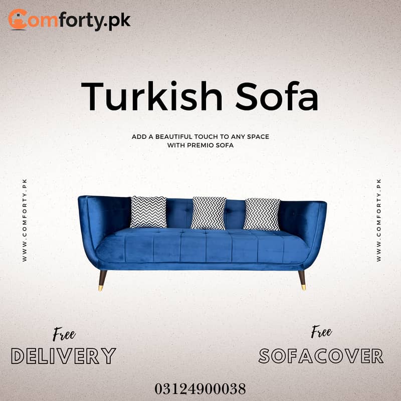 Turkish sofa/ Free sofa cover/6 seater sofa set/sofa set/Free Delivery 1