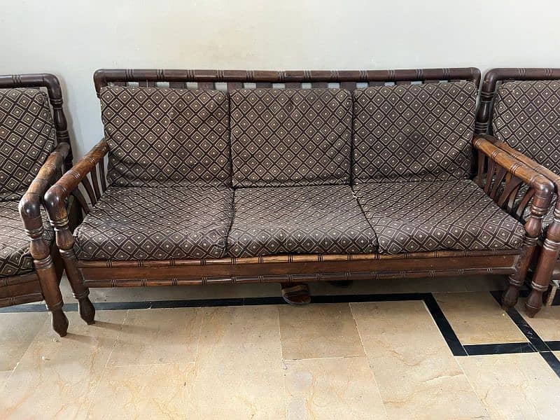 vintage sofa set - 5 seater (antique 2