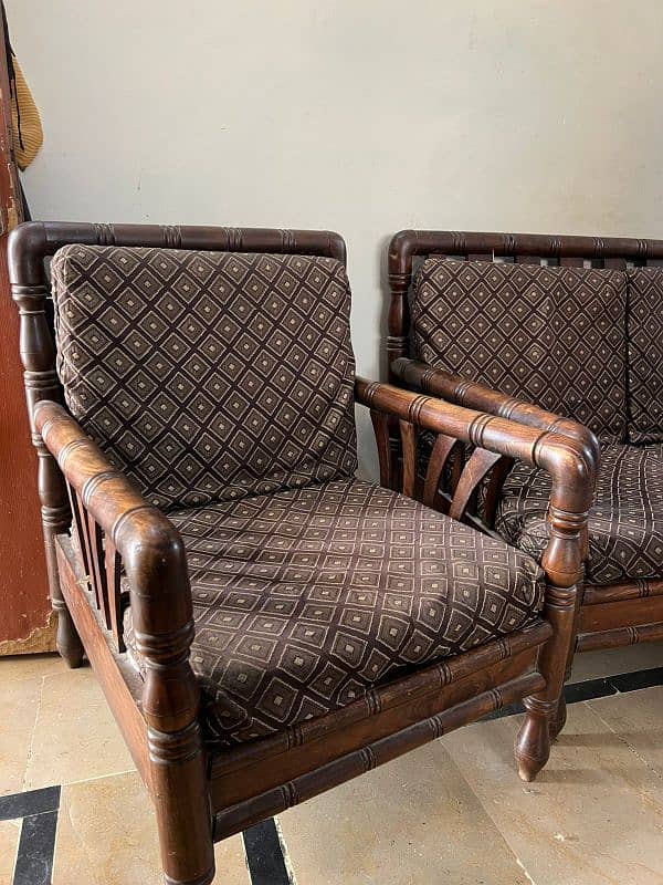 vintage sofa set - 5 seater (antique 3