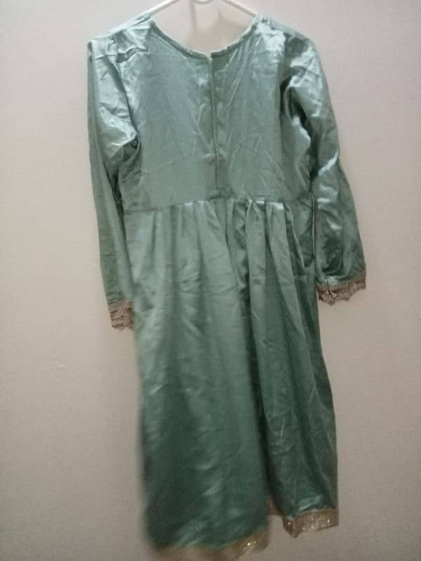 Girls maxi silk frock 1 piece 3