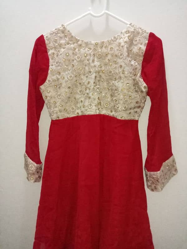 Red maxi for girls kids 3 piece STICHED 4