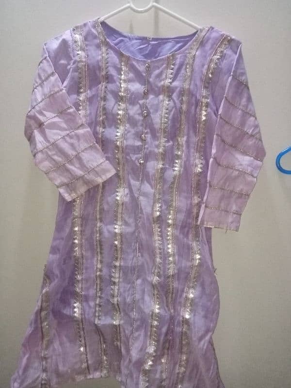 Lilac kurti formal with trouser 0