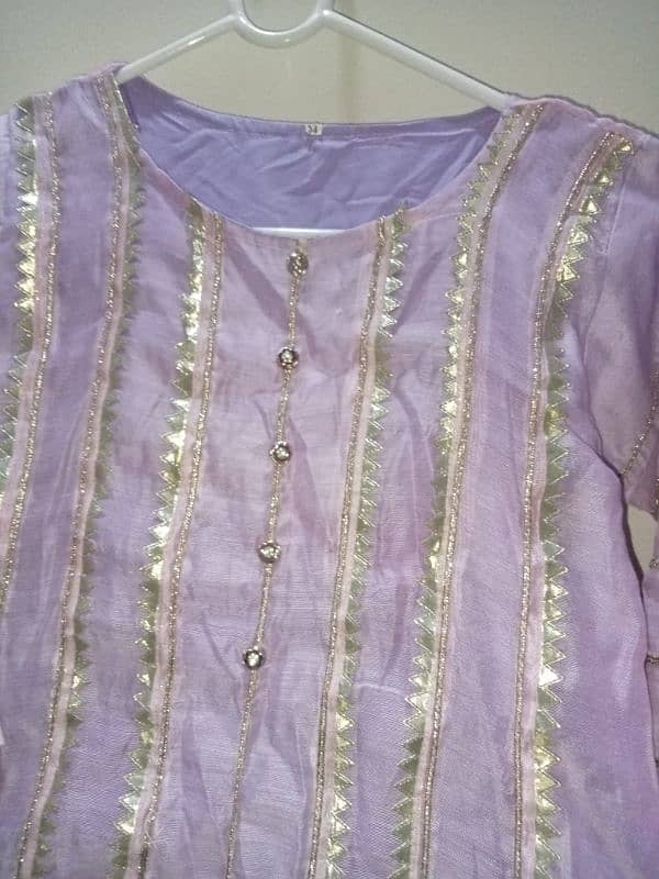 Lilac kurti formal with trouser 1